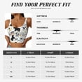 thumbnail image 5 of Gukieu Funny Puppy Print Women's Sports Vest, Low-neck U-shaped Removable Pad Sports Bra for Yoga, Exercise, Dance-X-Large, 5 of 8