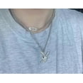 thumbnail image 3 of Collier Pendentif Lapin playboy en Strass Acier Inoxydable Rétro punk pour Femmes, 3 of 5