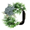 thumbnail image 1 of HomeNest Unique Last Name Year Round Front Door Wreath With Bow Welcome Sign Garland Creative 26 Letter Farmhouse Wreath For Front Door Spring All Seasons Outside Hanger Decor Gift, 1 of 1