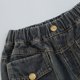 thumbnail image 5 of Odeerbi 5-15 Años Chicas Vaqueros de Piernas Anchas Pantalones de Vaquero de Color Sólido Pantalones Sueltos Ropa Exterior Casual Pantalones de Piernas Rectas, 5 of 9