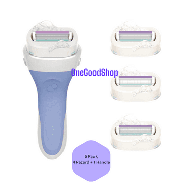 Schick Intuition Pure Nourishment Refill Blade Cartridges for Women, 4 ct with 1 Handle, Bulk