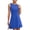 Blue, variant on EASYBRAUS Women Sleeveless A Line Midi Dress Round Neck Waist Fit Summer 2025 Elegant Party Dress