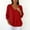 Red v neck knit sweater women a1, variant on thefmos Women's V Neck Long Sleeve Knit Pullover Sweater Solid Color Casual Loose Fit Blouse Fashion Fall Winter Outfit, Pink M