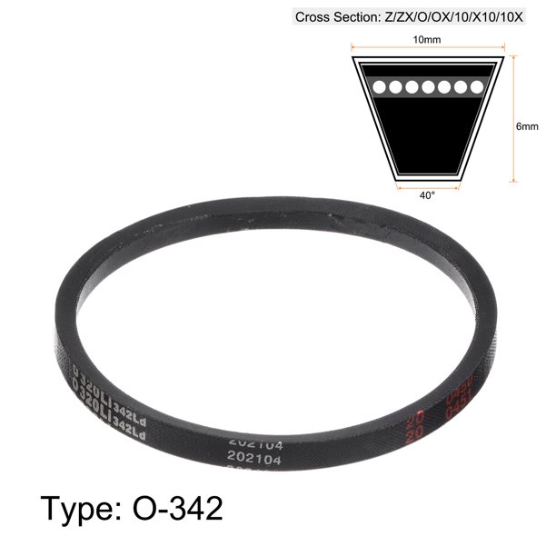 Uxcell O-320 320mm Pitch Length V Belts Drive Belt Rubber for