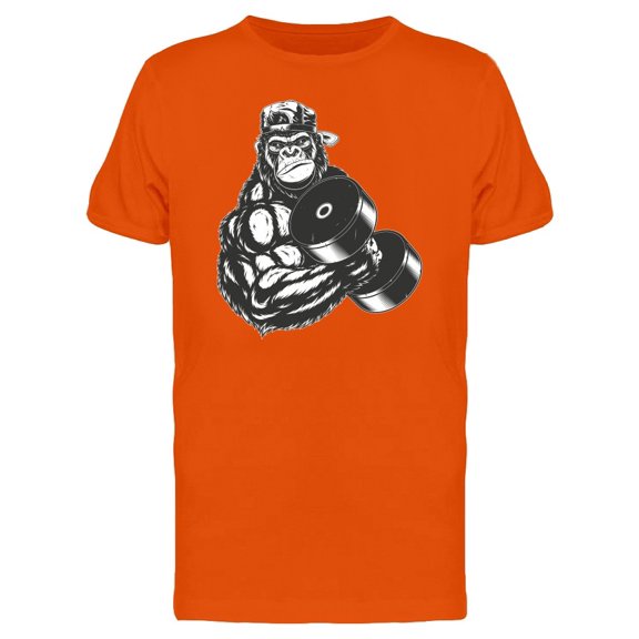 Gorilla With Large Biceps B&W Tee Men's -Image by Shutterstock
