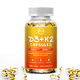 thumbnail image 1 of Vitamina D3 con suplemento K2, 5000 UI vitamina D3 y 100 MCG vitamina K2 para los huesos y el corazón,120 cuenta, 1 of 4