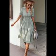 thumbnail image 3 of Vestido de Rayas Verde Frijol L, 3 of 4