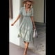 thumbnail image 3 of Vestido de Rayas Verde Frijol L, 3 of 4