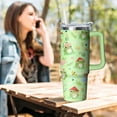 thumbnail image 3 of 30 oz Frog Themed Tumbler with Handle and Lid Gifts for Frog Lovers Double Stainless Steel Insulated Cup Travel Coffee Mug, 3 of 5