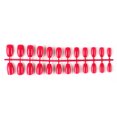 thumbnail image 3 of Vogacara 24 piezas de uñas postizas de ataúd resistentes a los arañazos de bailarina corta coloridas uñas acrílicas artificiales de color sólido DIY Juegos de manicura 29 morado Vogacara CE011412-29, 3 of 4