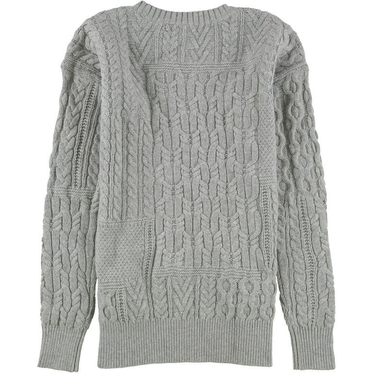 Ralph Lauren Womens Cable Knit Sweater, Grey, X-Small