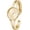 Gold/Gold, variant on Collections Womens 28mm Case Multicolored Semi Opening Cuff Bangle Watch