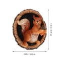 thumbnail image 2 of FNNMNNR Squirrel Garden Hanging Tree Sculpture Animal Decor Statue Resin Yard Statues Figurine Outdoor Ornament Wallornaments, 2 of 6
