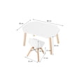 thumbnail image 4 of Mesa y silla infantil de madera moderna, duradera y fácil de limpiar, 4 of 4
