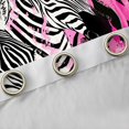 thumbnail image 4 of Homewish Kawaii Wildlife Zebra Curtains Pack of 2 (42x84 Each) for Teen, Modern Fashion Curtains Blackout, Chic Stripes Polkadots Bedroom Curtains, Living Room Curtains Decor, 4 of 6