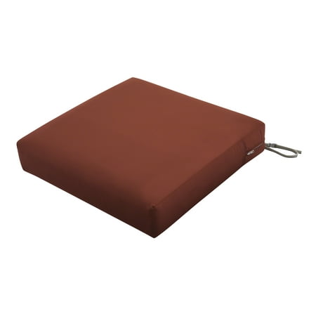 Classic Accessories Ravenna Square Seat Patio Cushion, Slip Cover & Foam, 25