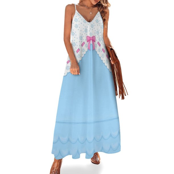 Vestido sin mangas de corte A de Bo Peep Vestidos de verano para mujer Vestidos para mujer 2024 Mono de verano para mujer Vestidos de novia
