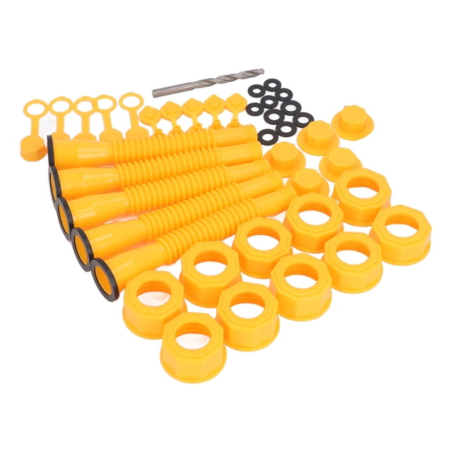 Reemplazo De Boquilla De Lata De Gas, Kit De Boquilla De Lata De Gas Anti Desbordamiento, 5 Juegos, Amplia Compatibilidad Para Latas De Combustible De 1, 2, 5 Y 10 Galones