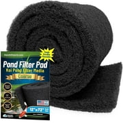 Aquatic Experts - Classic Black Koi Pond Filter Pad, Coarse Filter Pad, Bulk Roll, 12" X 72" X 1"