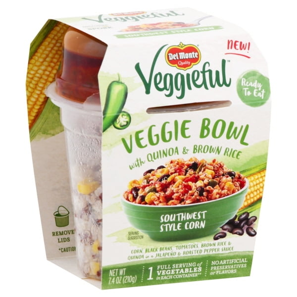 Del Monte Veggieful Veggie Bowl Southwest Style Corn Flavor Walmart