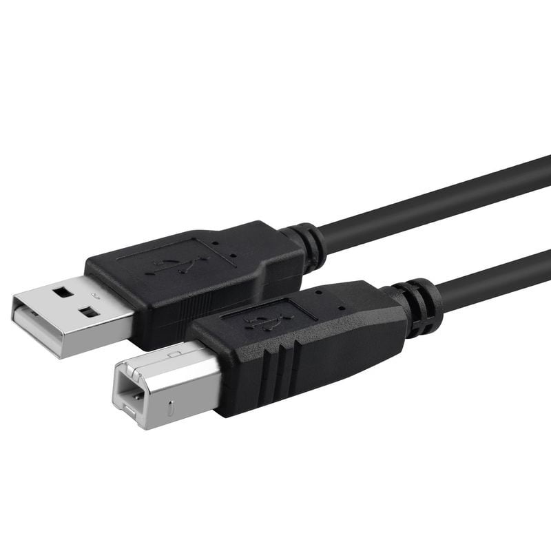 axGear USB 2.0 AB Printer Cable Data Transfer Wire Male to Male MM 10Ft