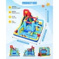 thumbnail image 7 of Adnoom Inflatable Water Slide w/550W Blower,Obstacle Bouncy House for Kids 3~10, Wet&Dry Backyard Bounce House w/Jumping Area,Pool,Slide,Climbing Wall,Water Gun, Basketball Hoop, 7 of 7