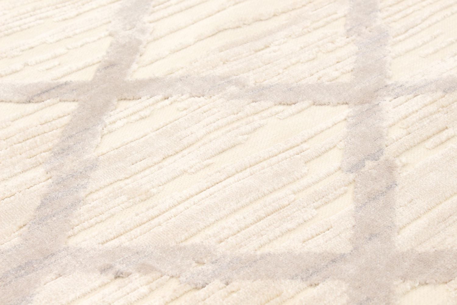 ECARPET Area Rug for Living Room and Dining Room Kasbah Ivory 6'3" x 9'6"