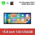 thumbnail image 2 of ZWNAV Qualcomm 15.8 inch Car Radio Android 14 For Mercedes Benz C/GLC W205 2020-2021 Car Carplay Auto Stereo GPS Navigation IPS Screen BT （NTG6.0）, 2 of 15