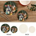 thumbnail image 4 of SKYSONIC 2 pcs Soldier Nutcracker Toy Rabbit Pot Holders Trivets, Heat Resistant Trivets,Christmas Tree Cotton Thread Weave Mats for Hot Pads Pans Pot Bowl Teapot, 4 of 7