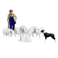 thumbnail image 2 of 1/87 Resin Figurines Farm Figure Model Train Scenery Realistic Ornament Cute Whole Set, 2 of 6