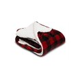 thumbnail image 2 of Alpine Fleece Micro Mink Sherpa Blanket, One Size, Red Buffalo, 2 of 3