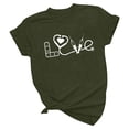 thumbnail image 4 of Camisetas con estampado de letras y cuello redondo de verano para mujer, blusas femeninas cómodas y elegantes, Tops OAVQHLG3B Store lin121212, 4 of 5