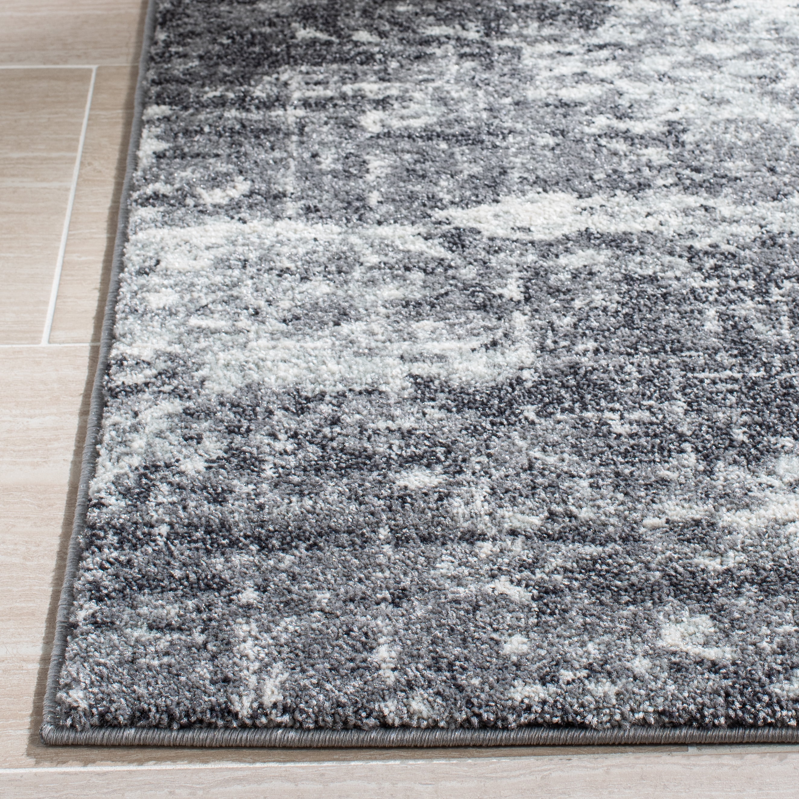 SAFAVIEH Evoke Frosina Abstract Area Rug, Ivory/Gray, 4' x 6'