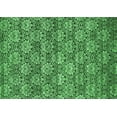 thumbnail image 1 of Ahgly Company Indoor Rectangle Abstract Emerald Green Contemporary Area Rugs, 2' x 4', 1 of 4