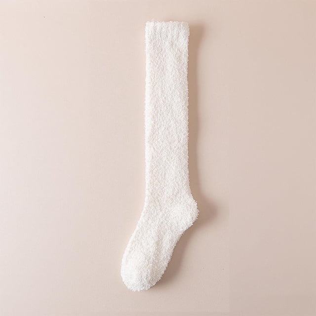 Women's Solid Shank Thickening Winter Warm Sleeping Socks Soft Wool Blend Home Comfort