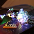 thumbnail image 6 of Wovilon Creative Colorful Rose with Light, Box & Base, Artificial Flowers 24K Gold Foil Rose Full Blossom Presents for Mother's Day | Valentine's Day | Anniversary | Birthday | Wedding, Romantic Gift, 6 of 9