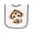 White and Navy, variant on Inktastic Baby Monkey Baby Terry Cloth Bib