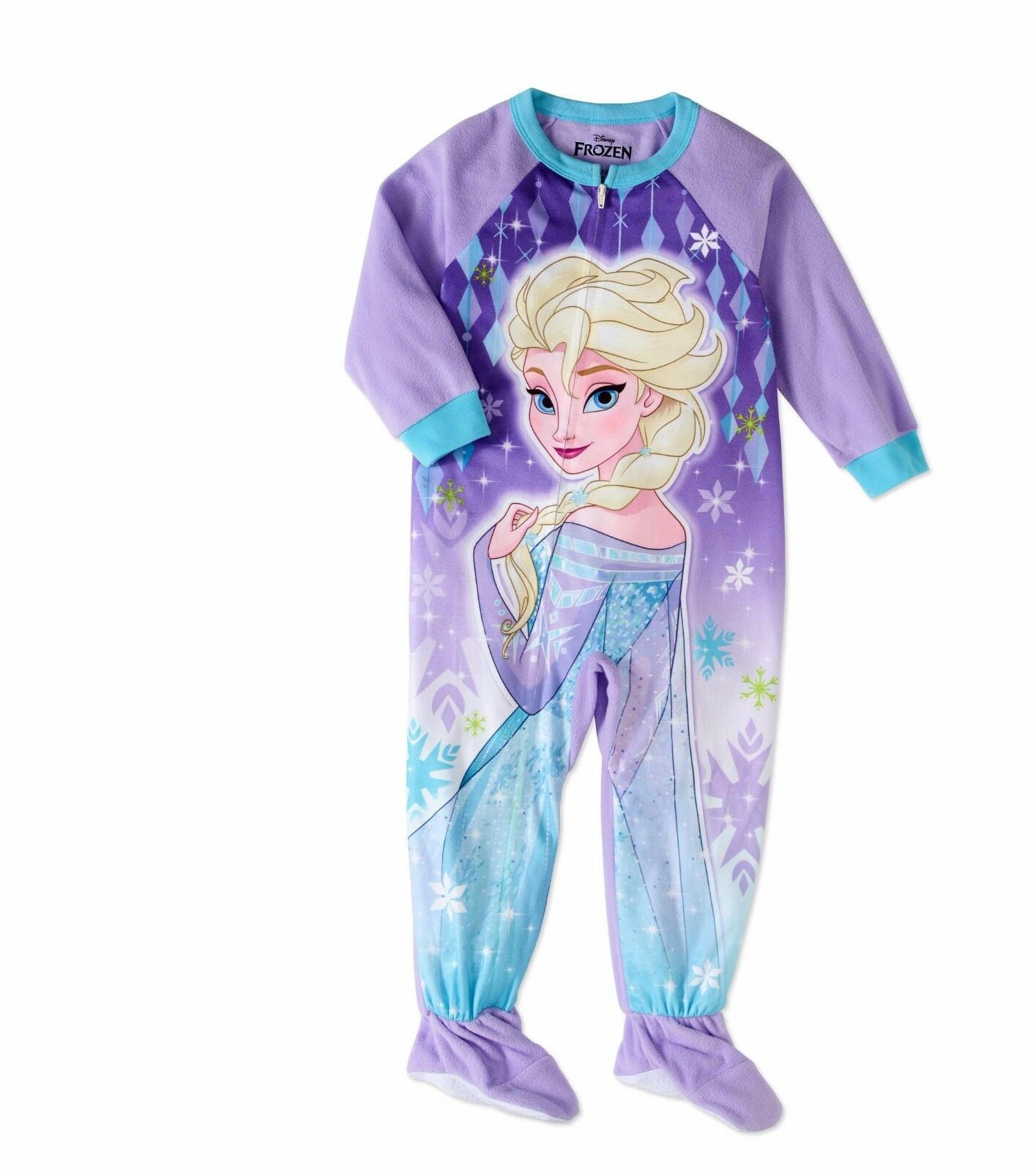 Disney Frozen Elsa Footed Blanket Sleeper Pajama Girl Size 5T