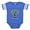 Royal Blue, variant on CafePress - 1Z00005B - Cute Infant Baby Football Bodysuit