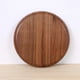 thumbnail image 5 of KAIYANG Plato de cena ecológico Platos de postre Bandeja para servir redonda de nogal negro 25CM*25CM*2CM Marrón, 5 of 5