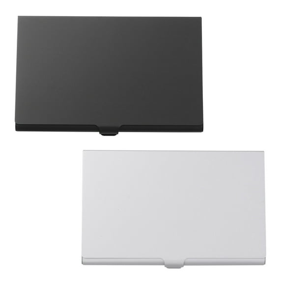 unbranded 2 Pcs Business Case Portable Business Card Case 9.20X5.80X0.70CM