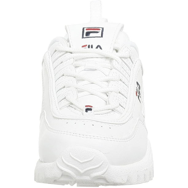 Fila unisex child Disruptor II Sneaker White Navy Red 12 M US Little Kid Walmart