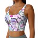 thumbnail image 2 of Balery Eiffel Tower and Hearts Sujetadores deportivos con espalda cruzada para mujer, acolchados, sin costuras, de alto impacto, ideales para yoga, gimnasio, entrenamiento y fitness.-X-Large, 2 of 8