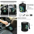 thumbnail image 4 of Xixirimido Green Turtle Print Car Front Seat Covers 12Pcs Set with Steering Wheel &Seat Belt Cover Car Trash Can Armrest Cover Air Vent Bag Rear View Mirror Cover Cup Coasters Kychain, 4 of 7