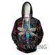 thumbnail image 1 of Sudadera con capucha y cremallera con estampado 3D para mujer y hombre, estilo Harajuku, Z02, 1 of 6