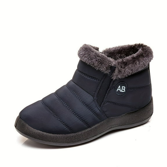 Ablanczoom Womens Snow Boots: No-slip Warm Fur Winter Woman Ankle Booties