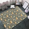 thumbnail image 3 of Funny Cute Corgi Dog Collar Shaggy Area Rug, Rugs for Living Room Bedroom Non Slip Door Mat Indoor Carpet Machine Washable Nursery Home Decor Floor Mats for Entryway 60x39in-#, 3 of 5