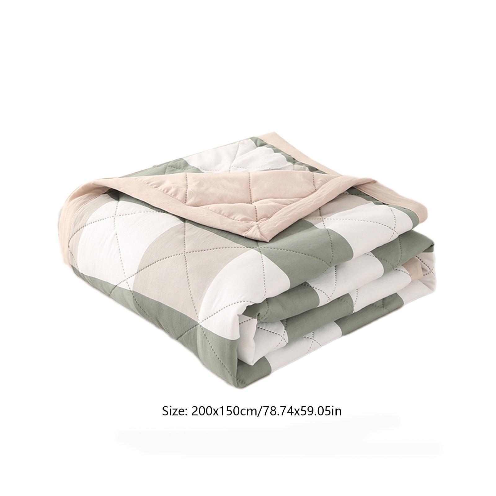 Comforter Thin Quilt Summer Lightweight Comforter, 100% Washed Cotton, Machine Washable, Soft Comfy Breathable Can Sleep Naked,78.74x59.05in