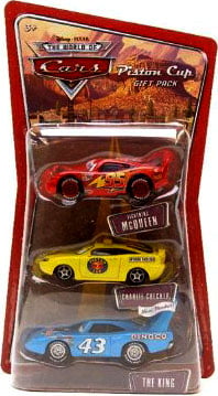 Disney Pixar Cars 2 Lightning McQueen King Metal Toy Car Model Diecast Gift 