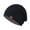 C-Black, variant on Kelon Chunky Checked Knit Beanie, Reversible Baggy Snow Cap, Unisex Winter Warm Headwear, One Size Baseball Caps